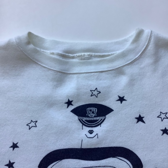 🇨🇦 Vintage 1980s Yacht Core New Brunswick White Sweatshirt 🇨🇦 - Picture 6 of 12